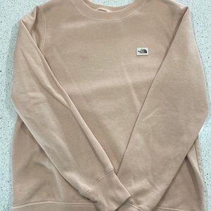 North Face crew neck. Light peach/cream color.
